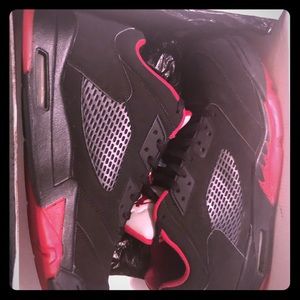 Jordan 5s Red & Black